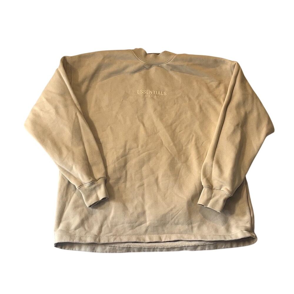 Fear Of God X Essentials Sweatshirt Crew Neck Size: XS Light Beige